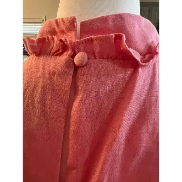 VINCE CAMUTO LINEN COTTON BLEND SLEEVELESS SUNDRESS SIZE 8 - Picture 7 of 9